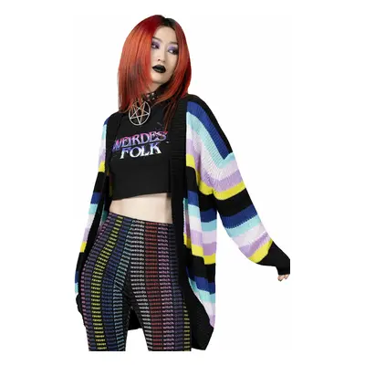 unisex sweater (cardigan) KILLSTAR - Neon Rainbow - Rainbow