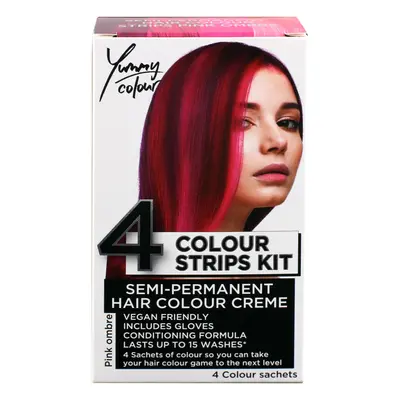 Hair dye STAR GAZER - Yummy Colour Color Strips Kit - Pink