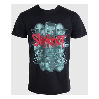 t-shirt men Slipknot Masks - Black - Bravado