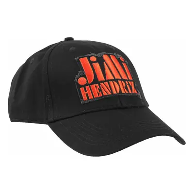 cap Jimi Hendrix - Orange Stencil Logo - BLACK - ROCK OFF