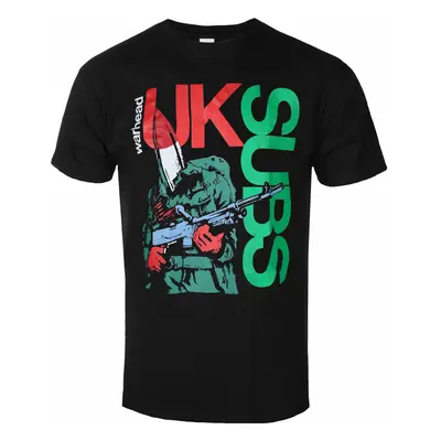 men's t-shirt UK SUBS - WARHEAD - BLACK - PLASTIC HEAD