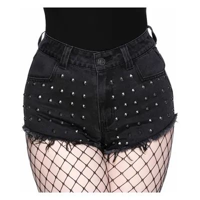 women's shorts KILLSTAR - Liberty Studded - Ash