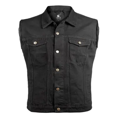 Men's vest CAPRICORN ROCKWEAR - Denim Black - Oversize