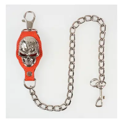 chain Skull - Orange/Silver