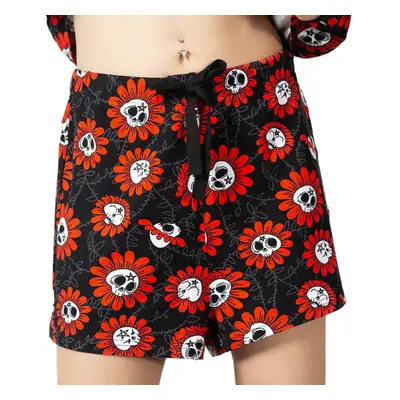 women's shorts (pajamas) KILLSTAR - Gloom Bloom - Black