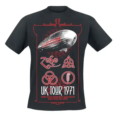 t-shirt metal men's Led Zeppelin - UK Tour - NNM