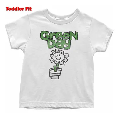 Children's t-shirt Green Day - Flower - WHT - ROCK OFF