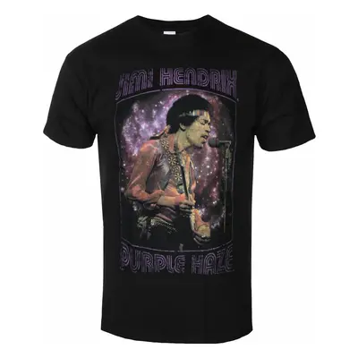 men's T-shirt Jimi Hendrix - Purple Haze Frame - BLACK - ROCK OFF