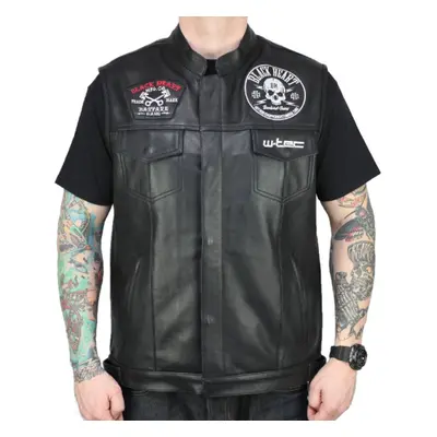 men's vest BLACK HEART - W-TEC RUMBLER - BLACK