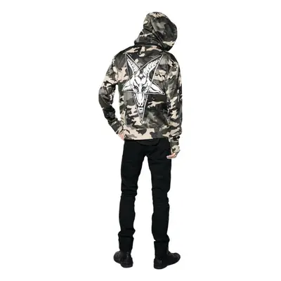 hoodie men BLACK CRAFT - Baphomet Camo