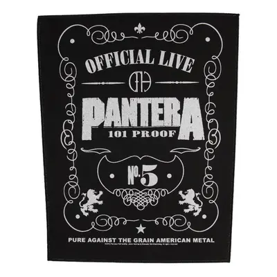 patch large Pantera - 101% Proof - RAZAMATAZ