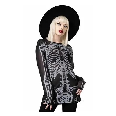 women's t-shirt with long sleeves KILLSTAR - Scapula - Black