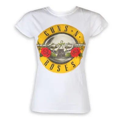 t-shirt metal women's Guns N' Roses - Classic Bullet Logo - ROCK OFF