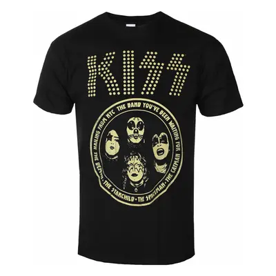 men's t-shirt Kiss - Band Circle - BLACK - ROCK OFF