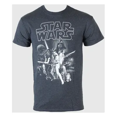 men's t-shirt Star Wars - A New Hope One Sheet - LIVE NATION - Dark Heather