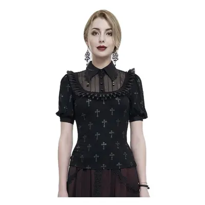 women's blouse DEVIL FASHION - SWEET PANDEMONIUM BLACK