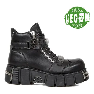 boots NEW ROCK - VEGAN NEGRO VEGAN, VEGAN NEGRO