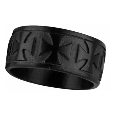 ring ETNOX - Black Iron Cross