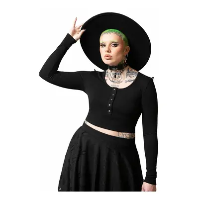 women's t-shirt with long sleeves (top) KILLSTAR - Bethel - Black