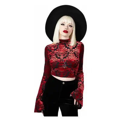 women's t-shirt (top) long sleeve KILLSTAR - Vassago - Red