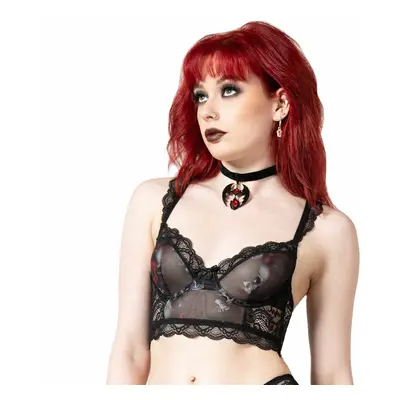 bra for women KILLSTAR - Wild Rose Mesh - Black