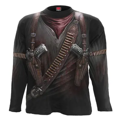 men's t-shirt long sleeve SPIRAL - HOLSTER WRAP - BLK