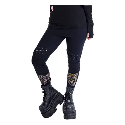 women's trousers (leggings) POIZEN INDUSTRIES - DREAMA - BLACK