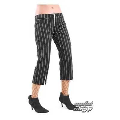 women's trousers 3/4 Mode Wichtig - Zipper Slacks Pin Stripe