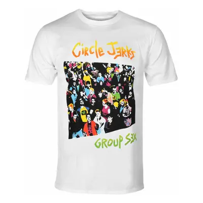 men's t-shirt CIRCLE JERKS - GROUP SEX - WHITE - PLASTIC HEAD