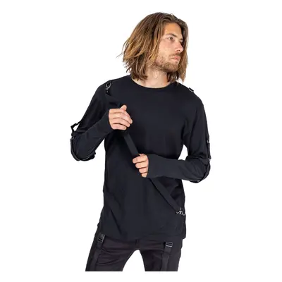 men's long-sleeved t-shirt HEARTLESS - EDGAR - BLACK