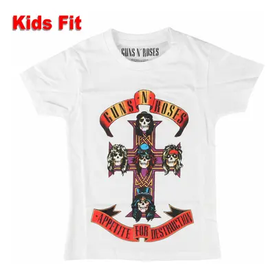 children's t-shirt Guns N' Roses - Appetite For Destruction - WHITE - ROCK OFF