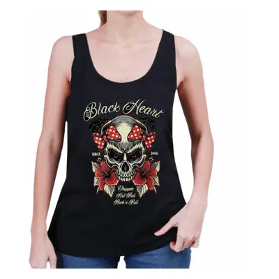 women's tank top BLACK HEART - ARIELLA - PINK