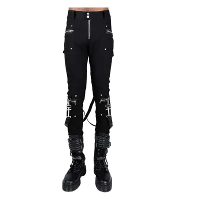 men's trousers KILLSTAR - Office Riot Strappy - Black