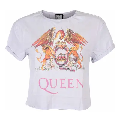 women's t-shirt (top) QUEEN - COLOUR CREST - PURPLE PHAZE - AMPLIFIED