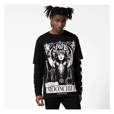 unisex long sleeve T-shirt KILLSTAR - Companion Double Layer - Black