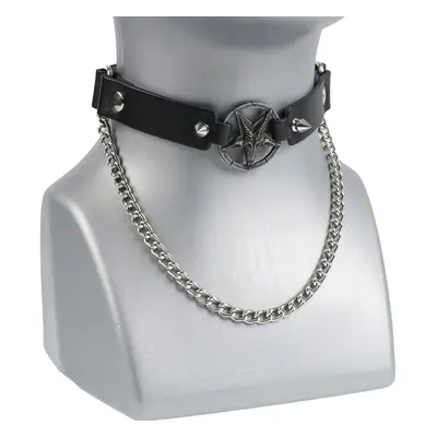 Choker necklace (harness to shoe) Baphomet