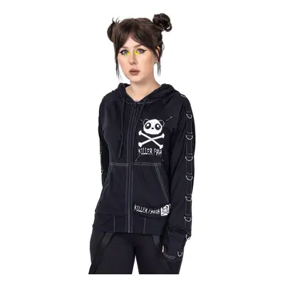 women's hoodie KILLER PANDA - VOID - BLACK