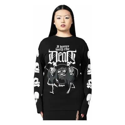 women's t-shirt with long sleeves KILLSTAR - Deathdanse - Black