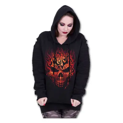 hoodie women's - SKULL BLAST - SPIRAL