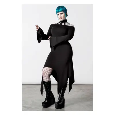 women's dress KILLSTAR - Damnation Bardot - Black