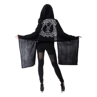 sweater women's (cardigan) HEARTLESS - LAZIRUS - BLACK