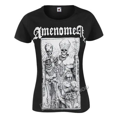 t-shirt hardcore women's - POPE AND DEATH - AMENOMEN