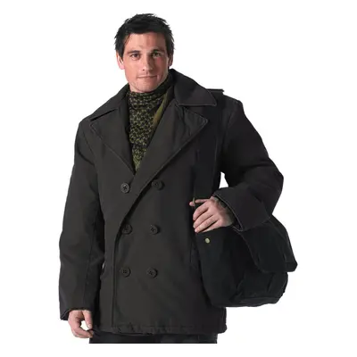 coat winter ROTHCO - PEA COAT- BLACK