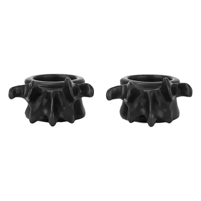 candlestick (set of 2pcs) KILLSTAR - Ossuary Tealight - Black