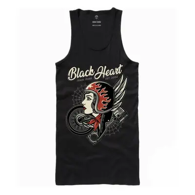 Women's tank top BLACK HEART - MOTOR CYCLE GIRL - BLACK