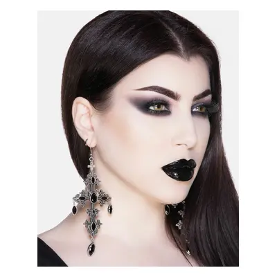 Earrings KILLSTAR - Crossed Desire - Silver