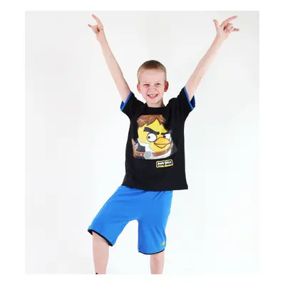 boy's set ( t-shirt, shorts) TV MANIA - Angry Birds / Star Wars - Black