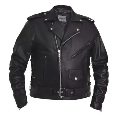 Men's leather biker jacket UNIK