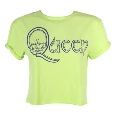 Women's t-shirt (top) QUEEN - ROYAL LOGO - OCEAN COLOR GREEN - AMPLIFIED