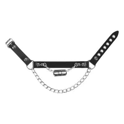 Collar/ choker (shoe harness) Razor blade